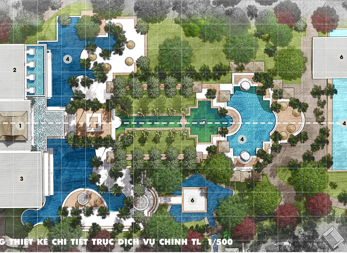 Đồ án Kiến trúc cảnh quan - LAMERO Làng Vân Resort - Phan Hoàng Quang Minh