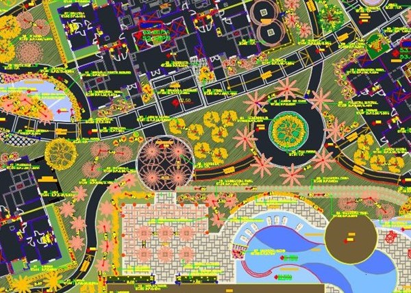Tổng hợp 1001 file Autocad Kiến trúc Cảnh quan Sân vườn - Công viên - Khu du lịch, Resort - Không gian công cộng