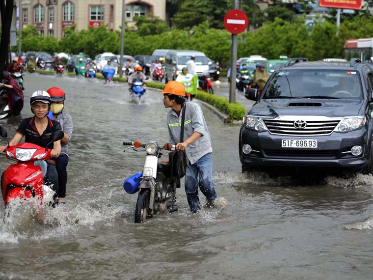 Sau 30 năm toàn bộ cống Tp Hồ Chí Minh nằm dưới mực nước biển