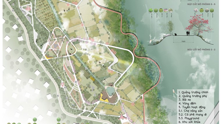 Thiết kế cảnh quan CovidScape - Giải nhất cuộc thi "Hà Nội Green design competition 2020"