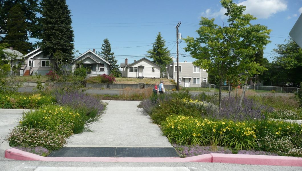 OLYMPIC COLLEGE PARKING GARDEN | BREMERTON, WA
Owner: Olympic College
Client: Schacht Aslani Architects
SvR Role: Civil Engineering,
Landscape Architecture, Green
Infrastructure
Green Parking Lot Cons...