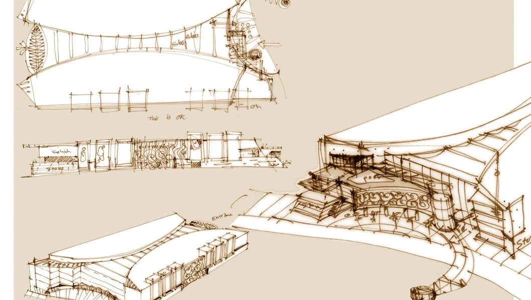 các bản sketch tay của Osama Elfar
