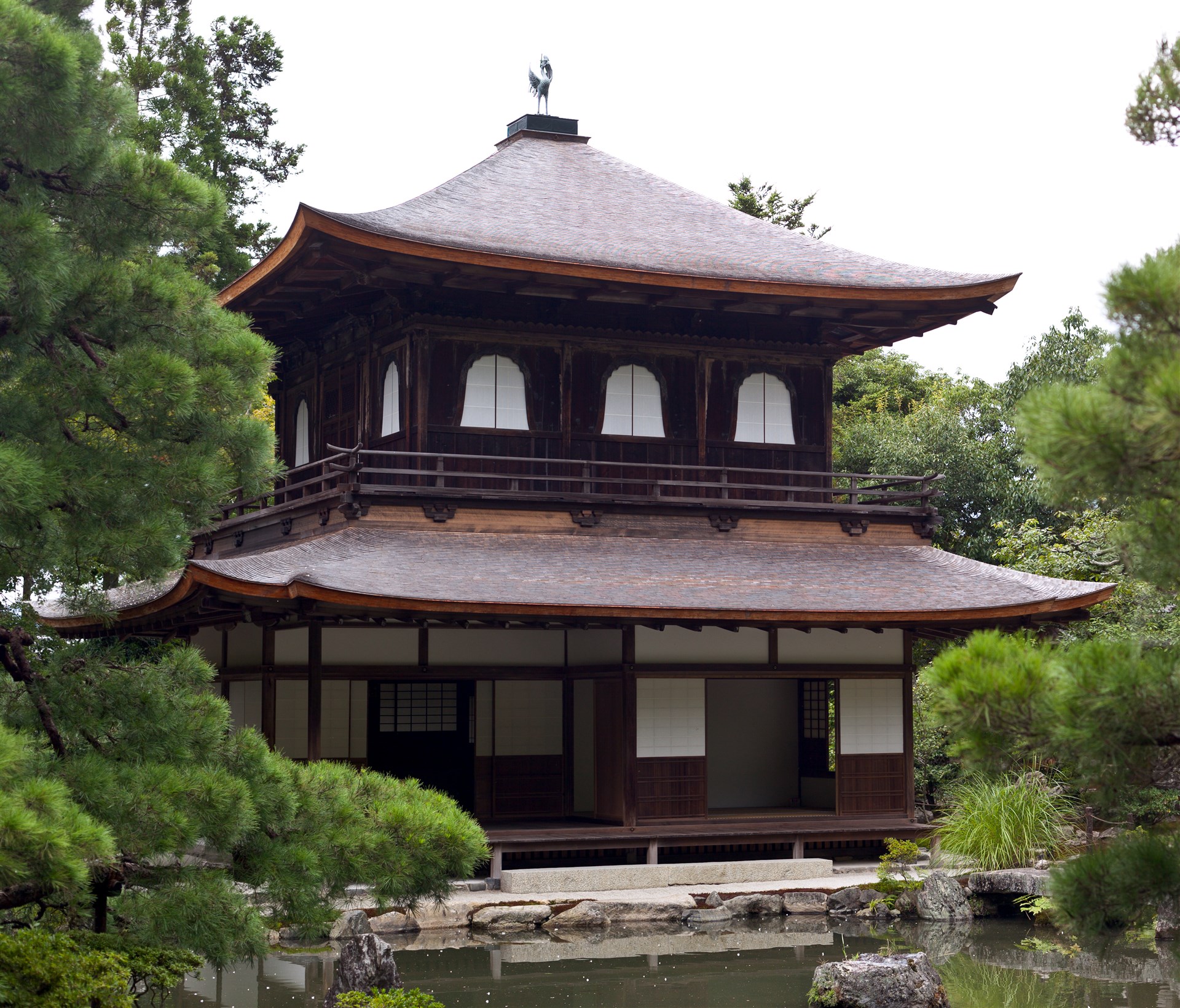 Thời Muromachi: Kinkaku-ji (1398), Ginkaku-ji (1482), Daisen-in (1513), Nanzen-ji — vườn thiền thành hình (hình 2 trong 4)