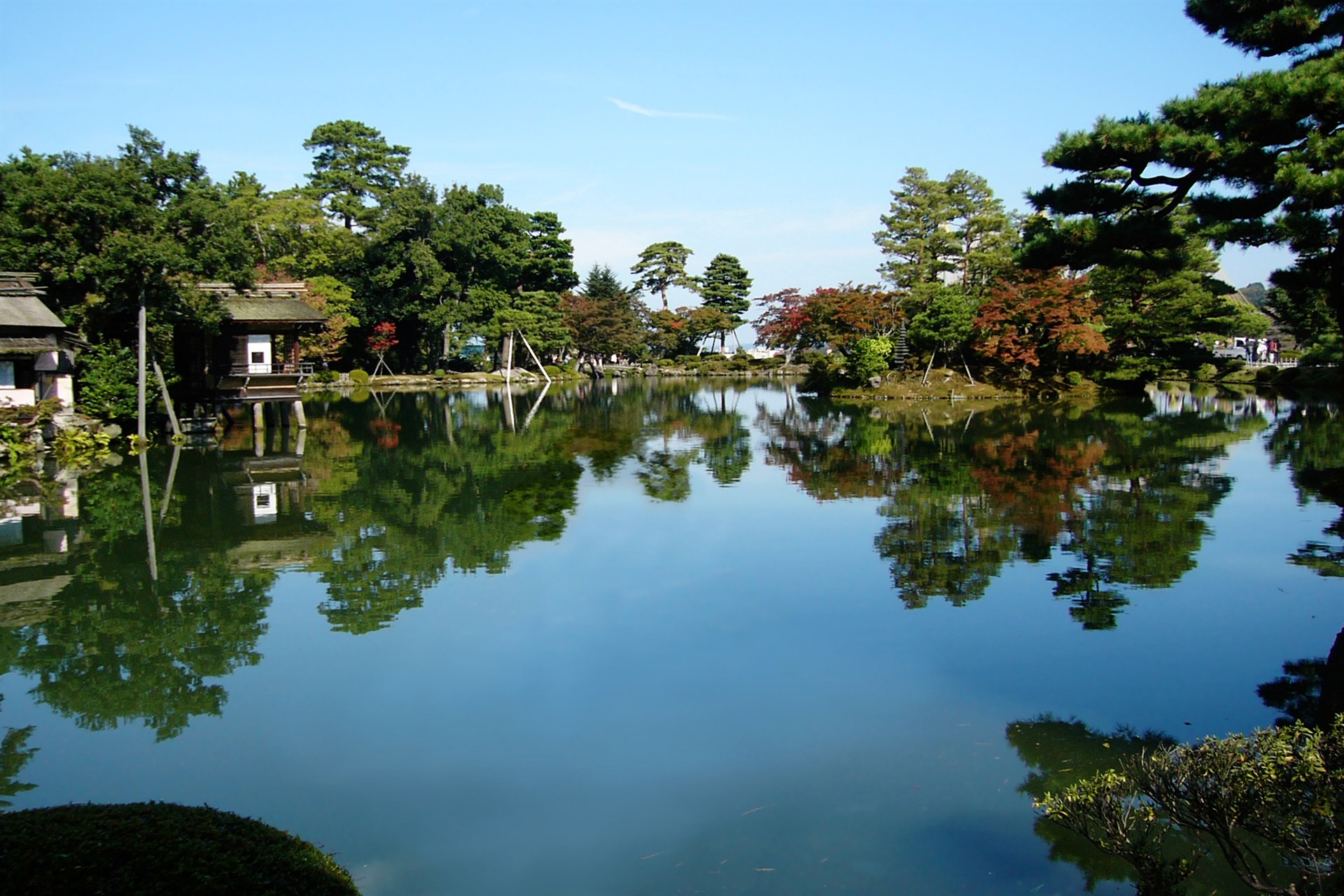 Ninna-ji (vườn đá), Koishikawa Kōrakuen (1629), Kenroku-en, Chinzan-sō (hình 3 trong 4)