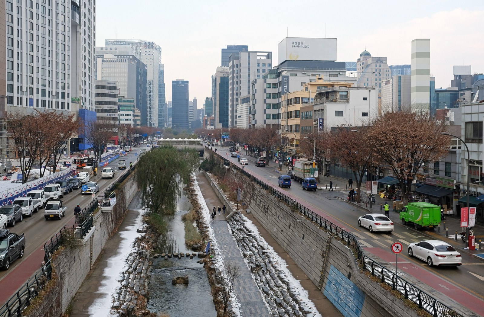 Vì sao kiến trúc cảnh quan là chìa khóa  — Cheonggyecheon nhìn từ trên cao