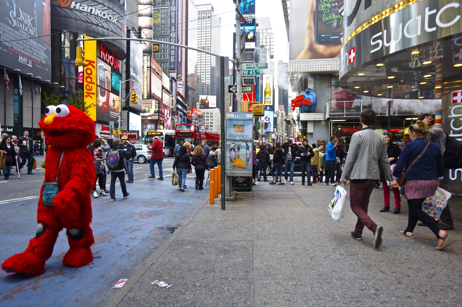 Quảng trường — Quảng trường Times Square New York ban ngày đông