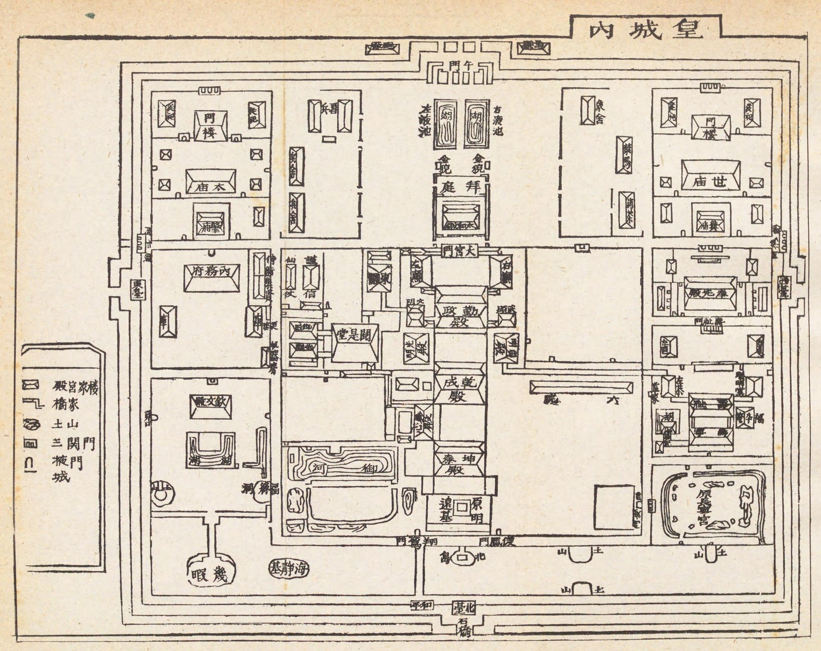 Cố đô Huế — Bản đồ Kinh thành Huế năm 1909